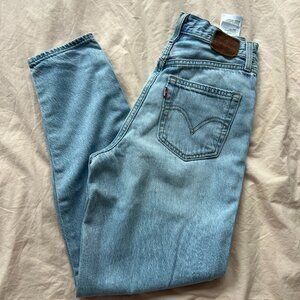 Levis size 24 high loose taper jeans